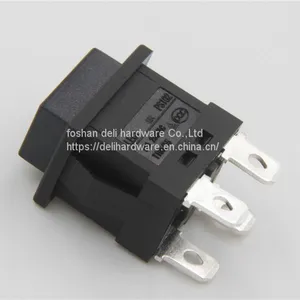 Double Pole Mini Self-locking 2 Position Push Button Switch thumbnail-2