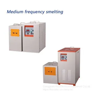 Intermediate Frequency Induction Metal Forging Oven 25KW Medium Frequency Induction Heating Smelting Furnace thumbnail-1