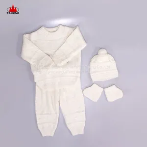 100%cotton Clothing Set Baby V-neck Sweater Baby Sweater Coat Autumn and Winter Baby Knitted Sweater thumbnail-1