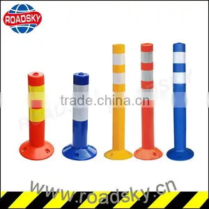 Reflective Fold Down High Quality PE Spring Post for Parking Safety thumbnail-1