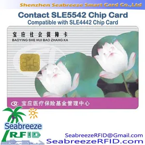 Contact SLE5542 Chip Card, Contact SLE5542 Card, Compatible With SLE4442 Chip Card thumbnail-1
