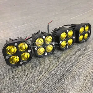 Others Car Work Light Accessories 4x4 Off Road Spot Light Pod 40W Amber LED Cubes 3 Inch Yellow Fog Lights For Truck UTV ATV thumbnail-4