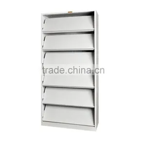 (DL-B1 )5 Layers Foldable Metal Display Rack for Newspaper or Magazine/ Storage Metal Book Rack thumbnail-2