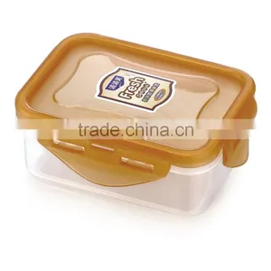 350ml Hot Selling Airtight Rectangle Plastic Microwave Lunch Box Package Box thumbnail-1