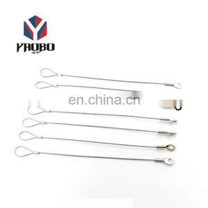 Exquisite Workmanship Keys Colored Stainless Steel Rope Thin Wire Key Ring With Screw thumbnail-1