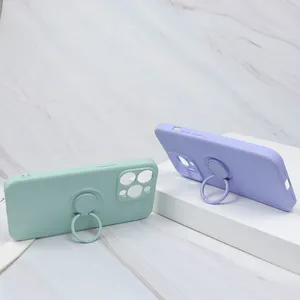Magic Cube Liquid Silicone Shell Lens Full Ring Mobile Phone Shell For Iphone 6 7 8 Plus X Xr 12 13 14 Pro Max thumbnail-1