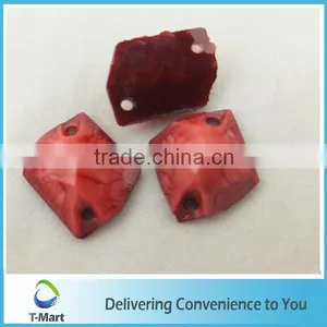 2015 Good Quality Red Color Resin Stone for Decorative Dress thumbnail-2