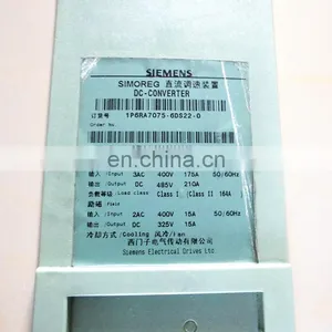 Siemens Simoreg DC Master Frequency Converter Original 6RA7075-6DS22-0 in Stock thumbnail-3