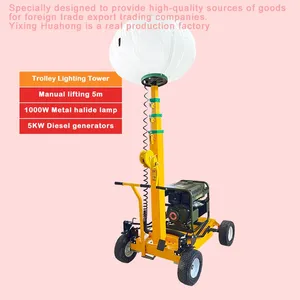 Trolley Lighting Tower LED Mobile Lamp Telescopic Light Towers thumbnail-4
