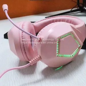 HDERA USB+3.5mm Headphones Gaming Headphones With Noise Cancelling Microphone Headphones HD807 thumbnail-5