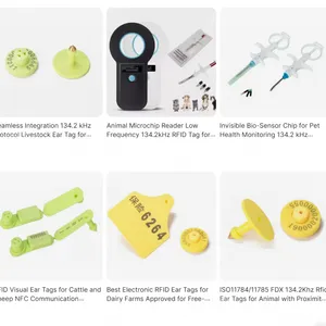 Eartaghome RFID Ear Tags CE Certified ISO11784 / 11785 134.2kHz RFID Low Frequency TPU Tag for Livestock SAF1100 thumbnail-5