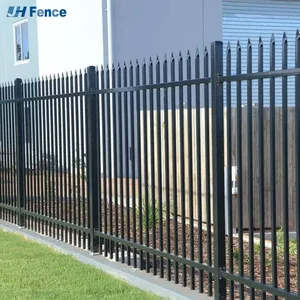 Customized Black Carbon Steel Picket Backyard Fence Carbon Steel Fence thumbnail-6