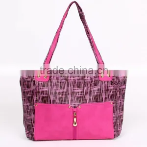 High End Quality Fashionable Pu Leather Women Branded Handbag thumbnail-4