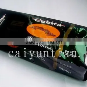 Quad-sealing Coffee Bags With Valve/ Foil Zipper Custom Stand up Pouch thumbnail-2