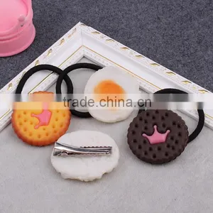 Simulation Omelette Biscuit Elastic Hair Band thumbnail-5