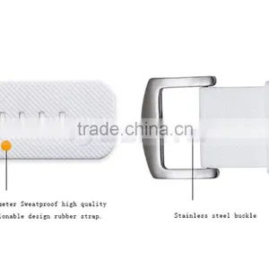 3 Colors Silicone Touch Screen SIM Camera Smart Hand Watch Mobile Phone Cell Phone thumbnail-6