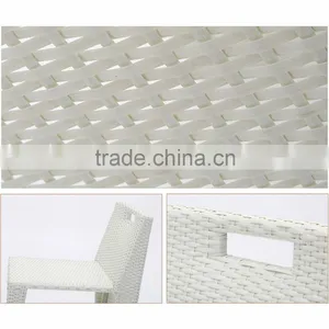 White Wicker Furniture Set Wholesale Poly Rattan Furniture Outdoor Rattan Table And Chair 3 Piece thumbnail-6