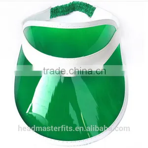 Wholesale Cheap Sunshade uv Protection Plastic Clear Pvc Sun Visor Cap thumbnail-2