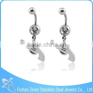 Factory Direct Sale Hypoallergenic Women Dangle Vivid Scorpion Belly Button Rings thumbnail-3