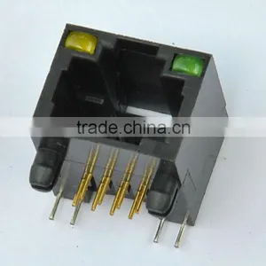 1*1 Port RJ45 Modular Jack With LED thumbnail-1