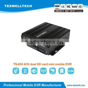 2015Teswell 4ch Super Mini Mdvr With 3G WIFI GPS Free Cms Software thumbnail-1