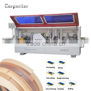 KC307D Plywood Edge Banding Machine With Pre-milling / Pvc Edge Banding Machine thumbnail-1