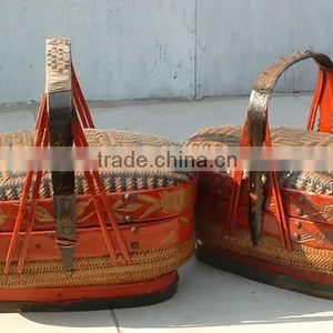 Chinese Antique Furniture-Antique Craft Wicker Basket Quality Choice thumbnail-1
