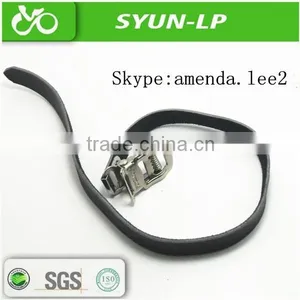 Bicycle Accessories Factory Sale Cheap Leather Bicycle Toe Strap Pedal Bike Strap thumbnail-2
