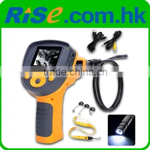 DVR 9.8mm Endoscope Borescope Zoom Recordable Rotation 1m Cable Video 2.4" Inspection Camera thumbnail-1