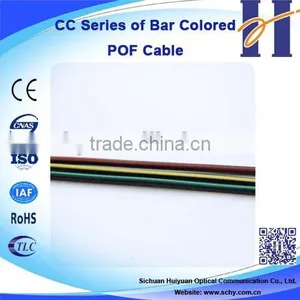 CC Series of Bar Colored POF Cable Safe High Brandwidth Fiber Optic Plastic Optical Cable thumbnail-1