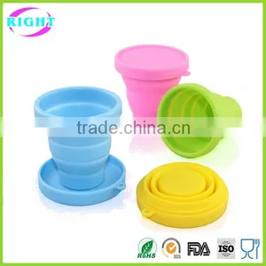 New Design Colorful Silicone Rubber Collapsible Cup thumbnail-1