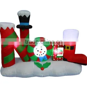 4 Foot Tall Lighted Christmas Inflatable Noel Yard Decoration thumbnail-1