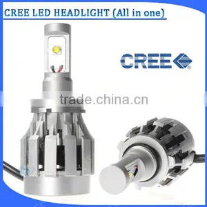 2x 12v 24v COB 80w LED Headlight Lamp Kit H4 LED Light thumbnail-1