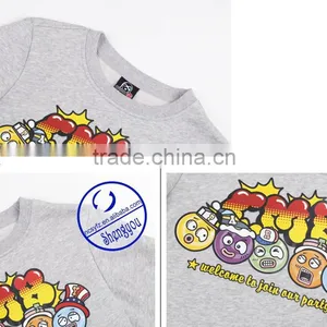 Custom 100% Fleece Polyester Men Grey Pullover Hoodie Sweatshirts thumbnail-4