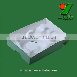 100% Biodegradable Eco-sugarcane Pulp Headset Packaging Tray , Electronics Molded Paper Pulp Packaging thumbnail-4