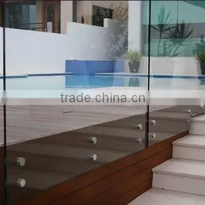 Tempered Frameless Glass Fence Panels With EN12150, AS/NZS2208:1996, BS62061981 thumbnail-1