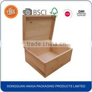 Golden Supplier Unfinished Wood Gift Packaging Box Wholesale thumbnail-6