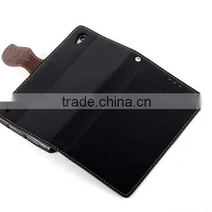 Newest Product Flip Hit Color Pattern Wallet Leaf Buckle Leather Case for Sony Xperia Z4 With Stand thumbnail-5