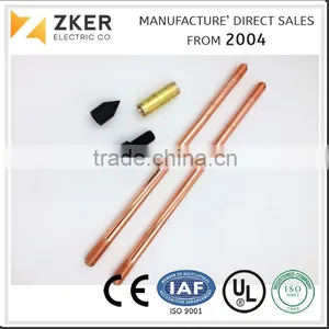 Small Diameter Dia 11mm, 10mm, 9mm, 8mm Copper Ground Rod thumbnail-2
