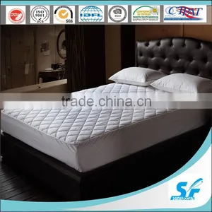 Polyester Cotton Material and Plain Pattern Mattress Pad Protector thumbnail-1