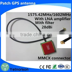 Ceramic Patch GPS Antenna 28DBI High Gain Navigation With MMCX Connector thumbnail-2