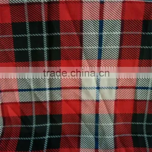 New Style Chiffon Bead 100% Polyester Chiffon Crepe Plaid Pattern Print Chiffon Fabric thumbnail-1