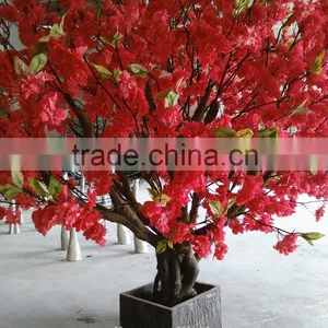 HOT Beautiful Red a Artificial Cherry Blossom Tree for Wedding Decoration thumbnail-1