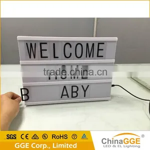 A4 Letters and Symbols Custom ABS Material Free Combination Cinematic Style Led Light Box Cinema thumbnail-3