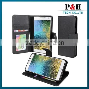 Shenzhen Manufacturer Leather Flip Case for Samsung Galaxy e7 thumbnail-1
