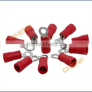 China Manufacture Red Copper Insulated Ring Terminals RV1.25-3.2 thumbnail-4