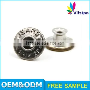 Wholesale Custom Anti Brass Metal Free Sample! Metal Button Snaps for Leather thumbnail-3