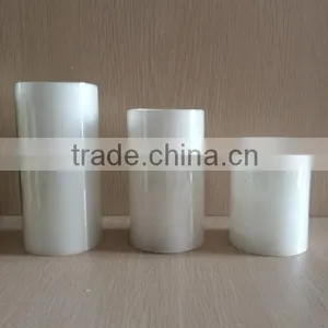 Wax Flameless LED Candles 4" 5 " 6" 3-Pack- White thumbnail-1