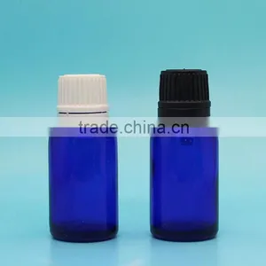 15ml 1/2 oz Blue Glass Essential Oil Bottle With Reducer Plug and Tamper-evident Cap thumbnail-2