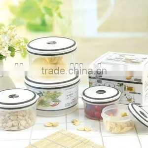 5pcs Rectangle Plastic Food Storage Container Set GL9060-B thumbnail-1